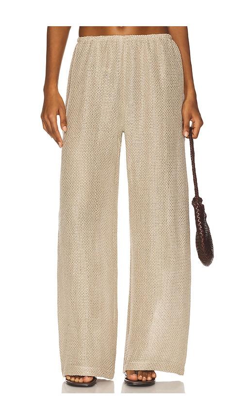 LESET Stella Wide Leg Pant in Grey by LESET