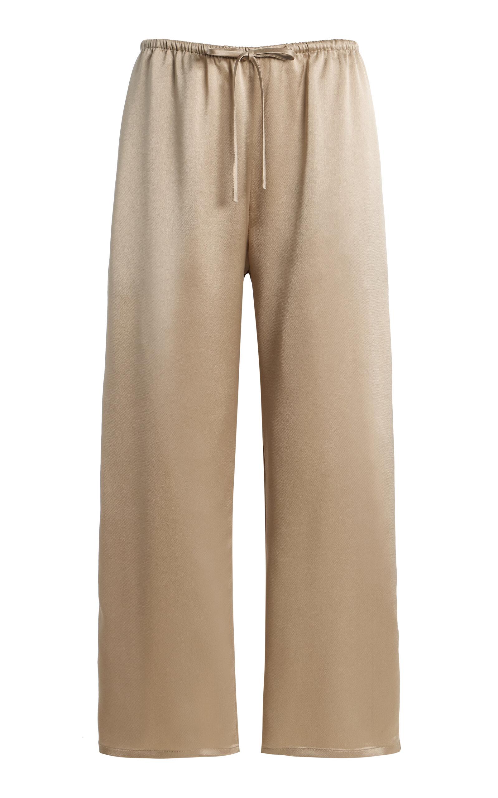 Leset Barb Satin Cropped Drawstring Pants -oda Operandi by LESET