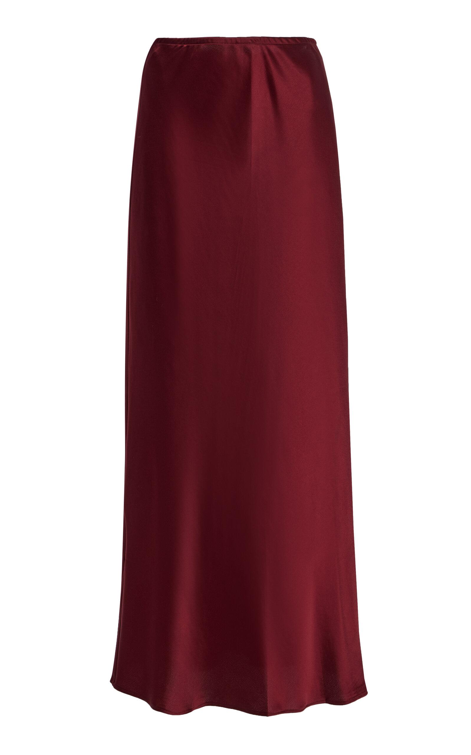 Leset Barb Satin Maxi Skirt - Moda Operandi by LESET