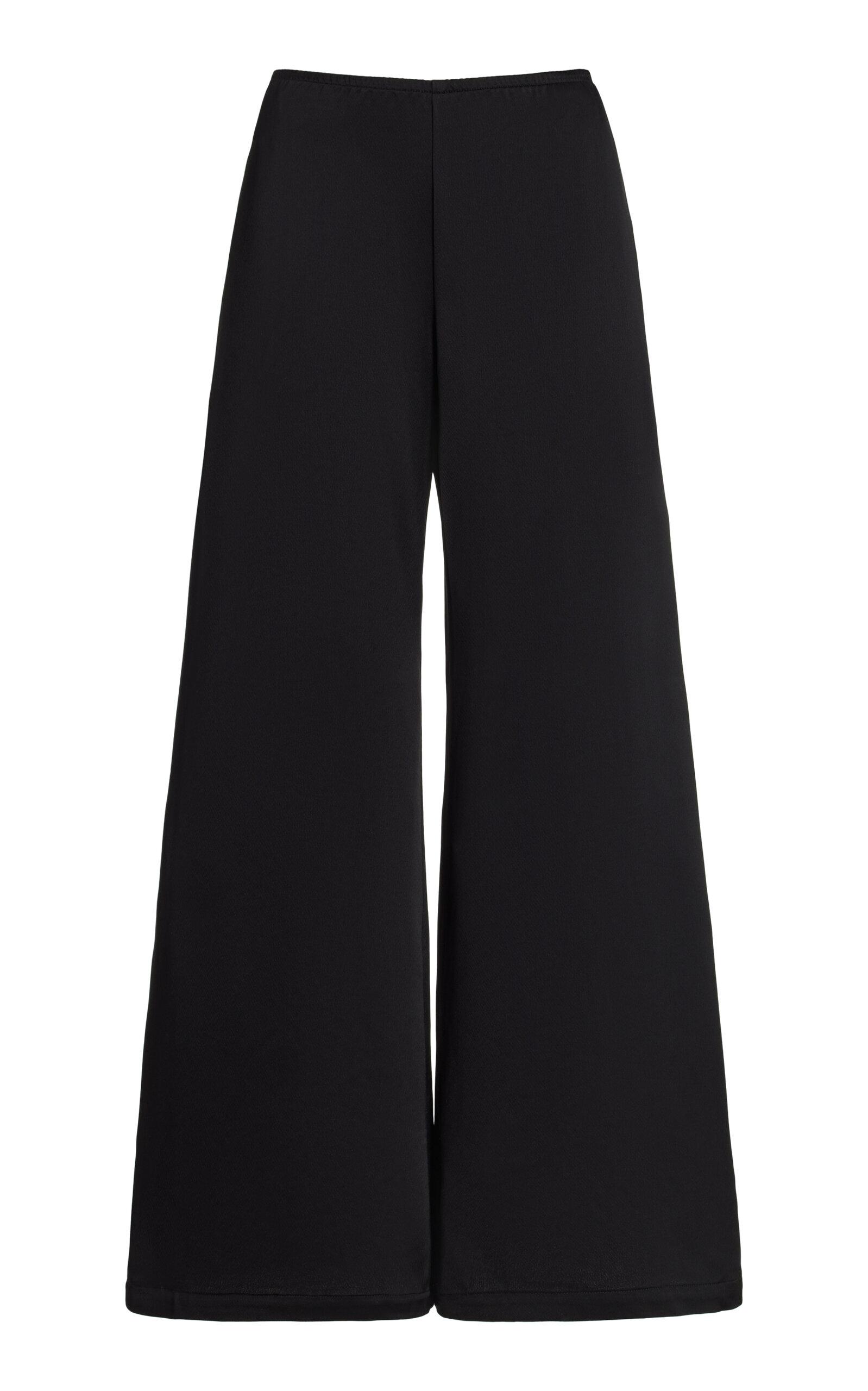 Leset Barb Satin Wide-Leg Pants - Moda Operandi by LESET