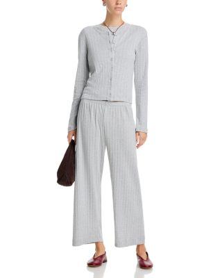 Pointelle Cropped Cardigan by LESET