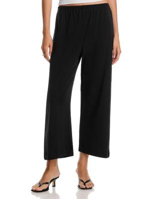 Pointelle Cropped Wide Leg Pants by LESET