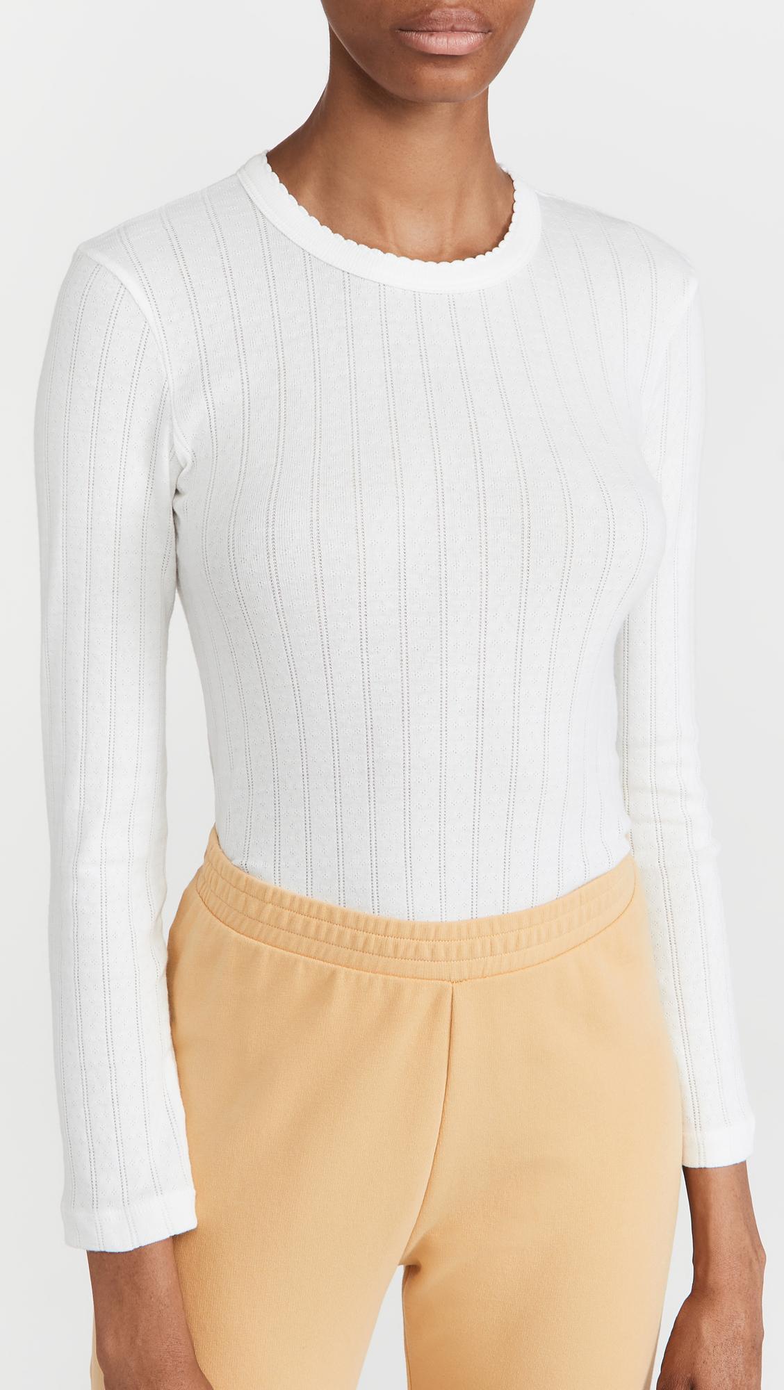 Pointelle Slim Fit Top by LESET
