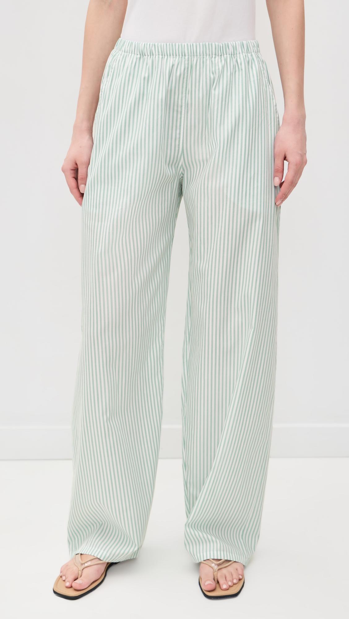 Yoshi Stripe Wide Leg Pants by LESET