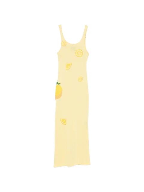 Citron knitted maxi dress by LESLIE AMON