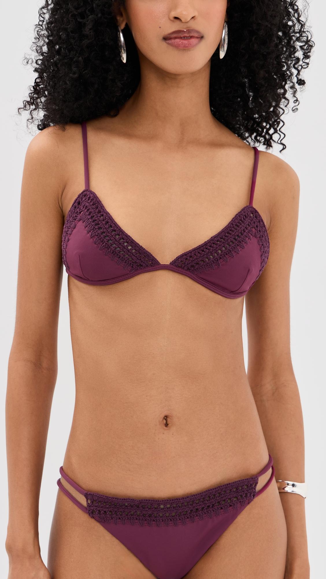 Garis Trim Bikini Top by LESLIE AMON