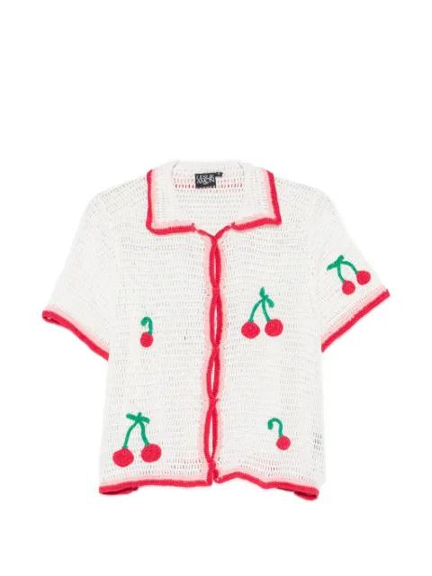 La Ruby crochet shirt by LESLIE AMON