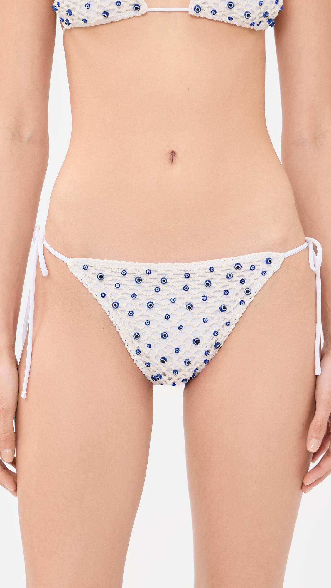 Micro Eye Bikini Bottoms by LESLIE AMON