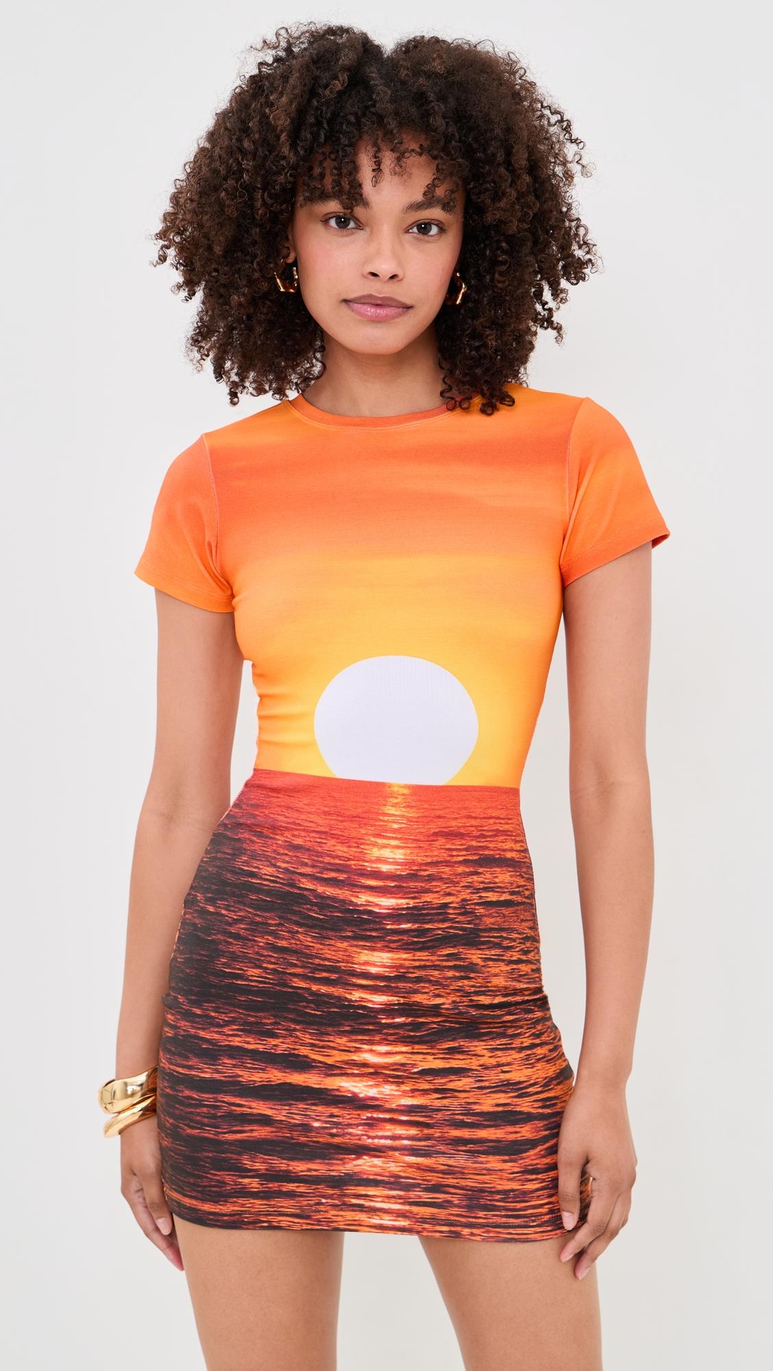 Sunset T Shirt Dress by LESLIE AMON