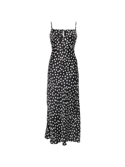 polka-dot slip dress by LESLIE AMON