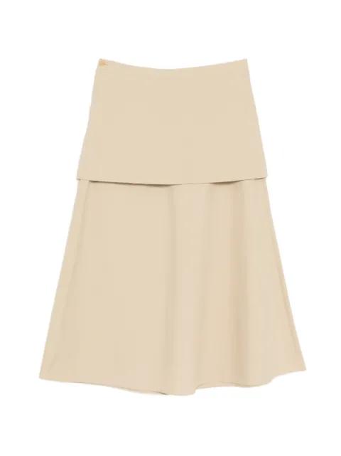 A-line midi skirt by LESS
