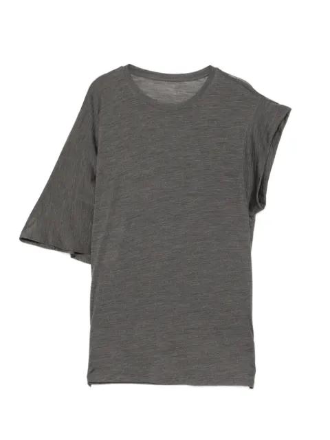 Asymmetric Short Sleeve Top by LESS