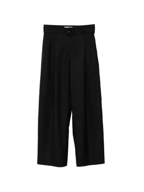 belted wide-leg trousers by LESS
