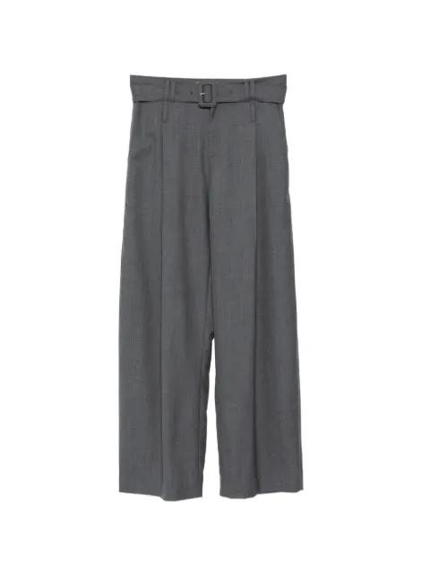 belted wide-leg trousers by LESS