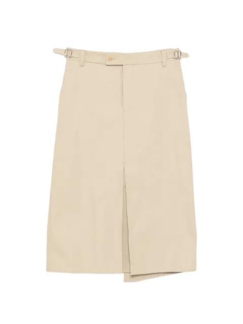 cotton midi skirt by LESS