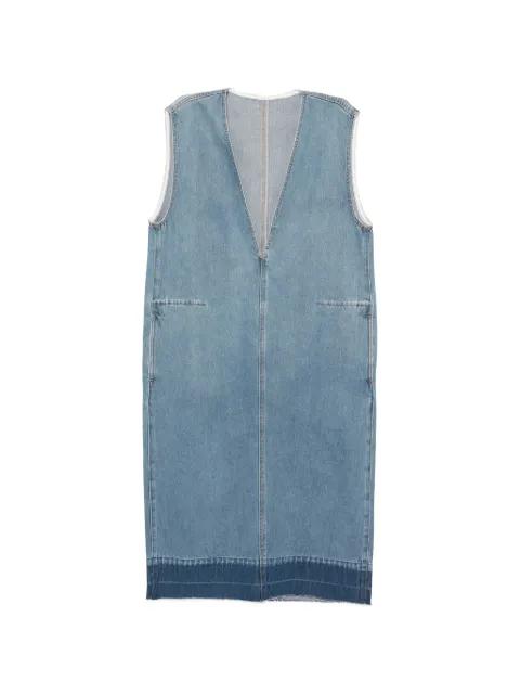 denim midi dress by LESS