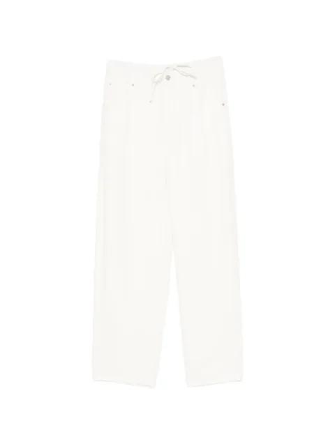 drawstring straight-leg trousers by LESS