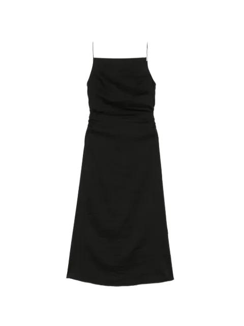 pleated slip dress by LESS