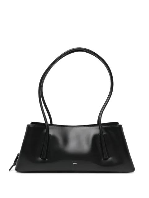 sculpted leather harp bag by LESS