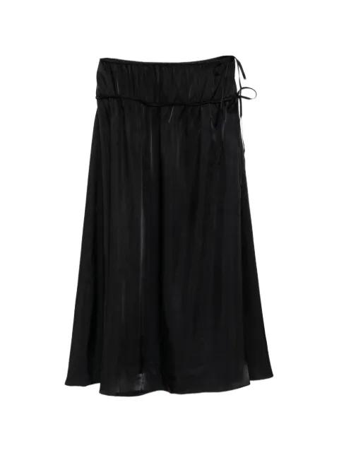 side-tie gathered skirt by LESS