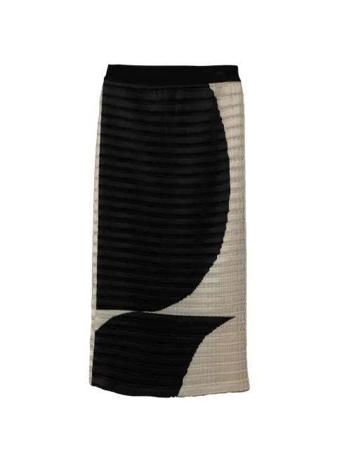 structured midi skirt by LESS