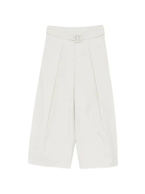 wide-leg cropped trousers by LESS