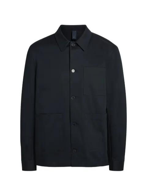patch-pocket button-up overshirt by LESTRANGE
