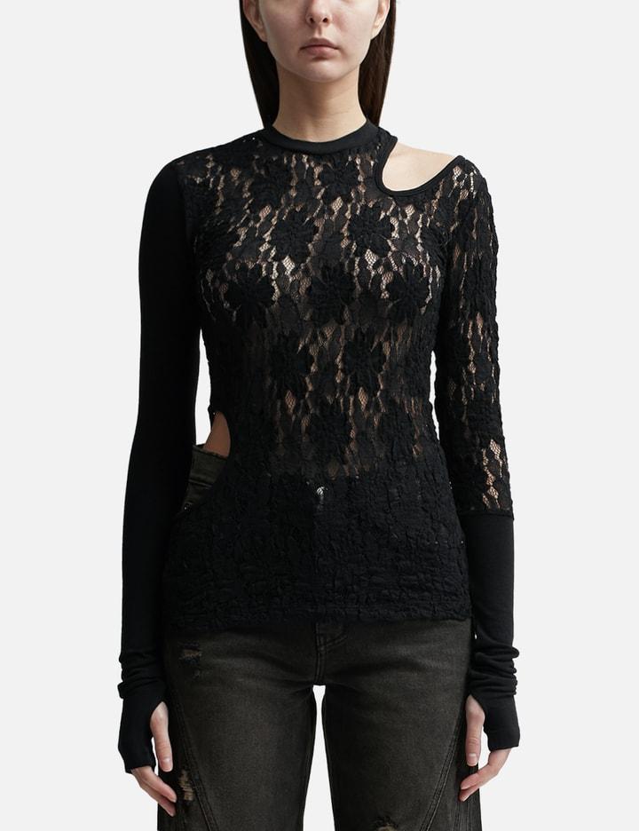 CUT-OUT FLORAL PANELED TOP by LESUGIATELIER