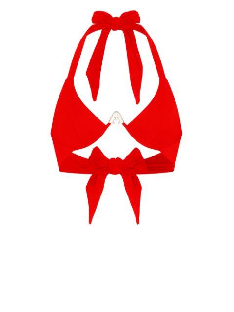 Shark Logo bikini top by LET'S SWIM