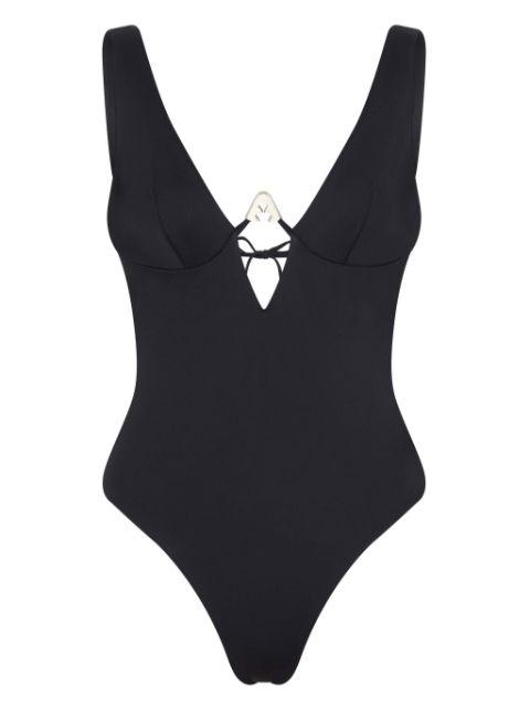 Shark Logo swimsuit by LET'S SWIM