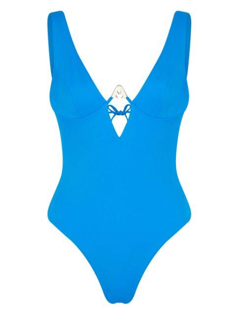 Shark Logo swimsuit by LET'S SWIM
