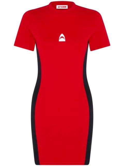 Shark logo bodycon dress by LET'S SWIM