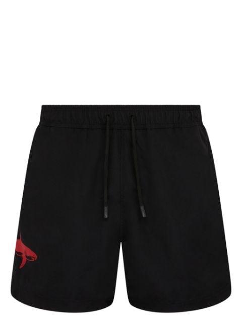 Shark-print swim shorts by LET'S SWIM