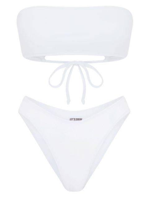bandeau bikini top by LET'S SWIM