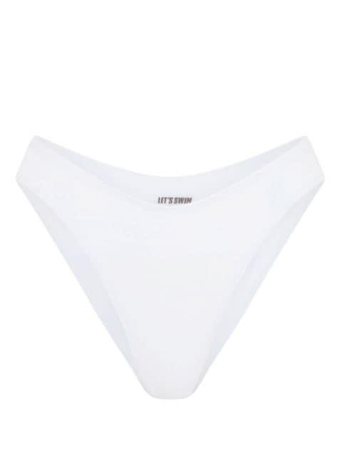 high-waist bikini bottoms by LET'S SWIM