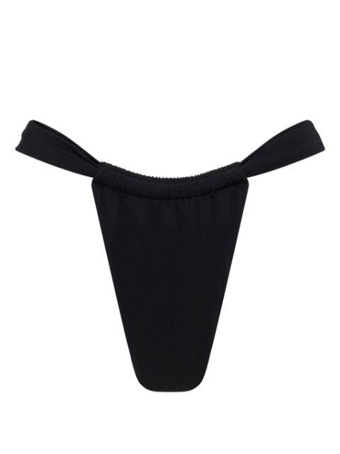 ruched-detailing bikini bottoms by LET'S SWIM