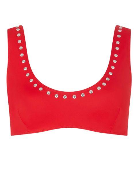 studded bikini top by LET'S SWIM