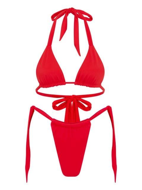 triangle bikini top by LET'S SWIM