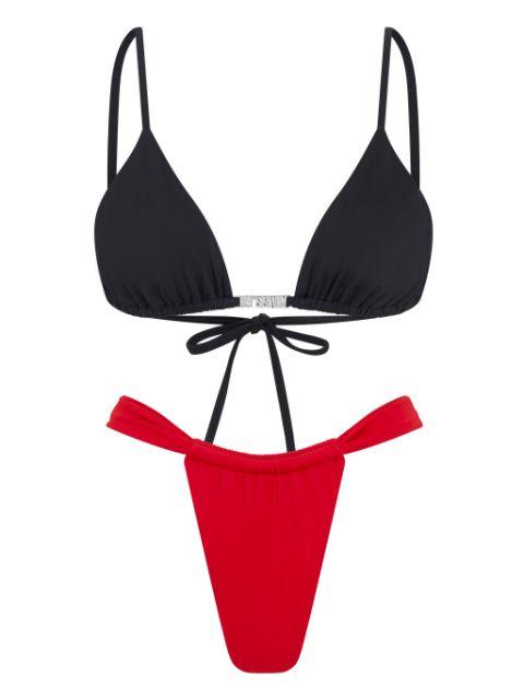 triangle-shape bikini top by LET'S SWIM