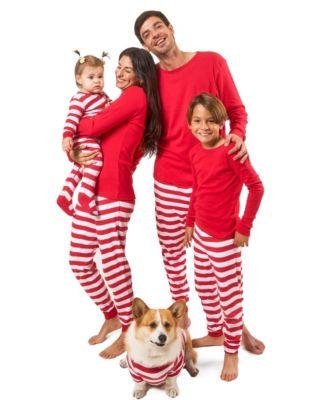 Men's Men s Two Piece Cotton Striped Holiday Pajamas by LEVERET