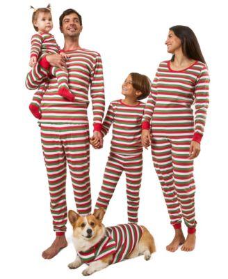 Men's Men s Two Piece Cotton Striped Holiday Pajamas by LEVERET
