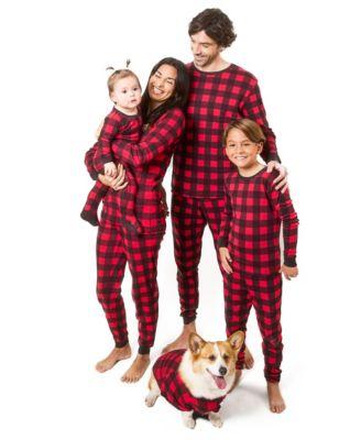 Men’s Two Piece Cotton Plaid Holiday Pajamas by LEVERET