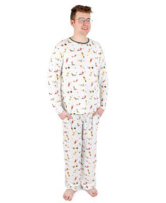 Men’s Two Piece Viscose from Bamboo Holiday Pajamas by LEVERET