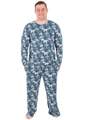 Men’s Two Piece Viscose from Bamboo Holiday Pajamas by LEVERET
