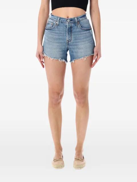 501® Curve frayed shorts by LEVIS