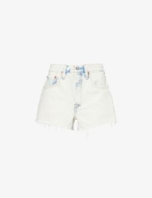 501 Original faded-wash denim shorts by LEVIS