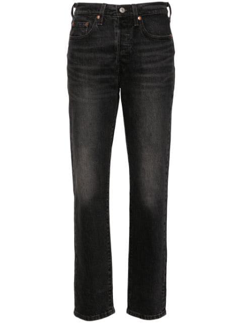 501 mid-rise straight-leg jeans by LEVIS