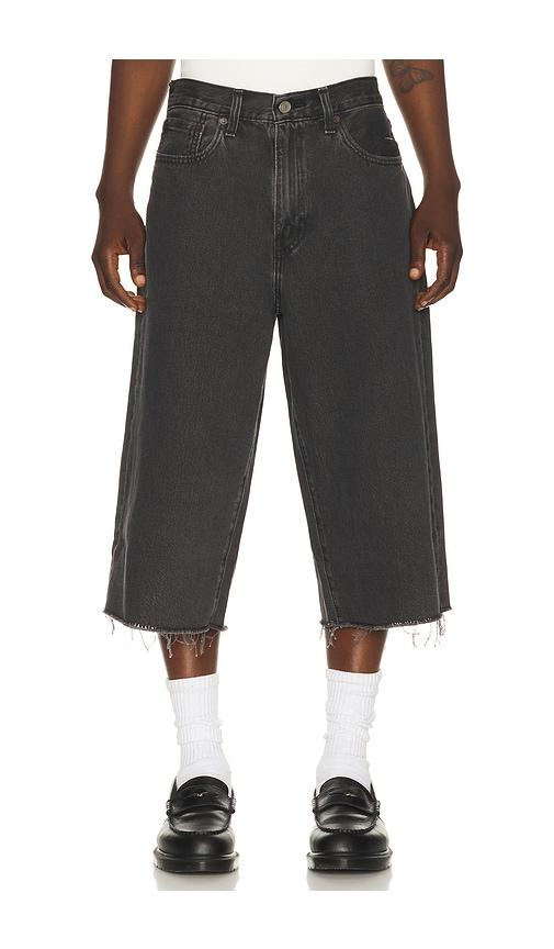 LEVI'S 478 Baggy Capri Shorts in Black by LEVIS