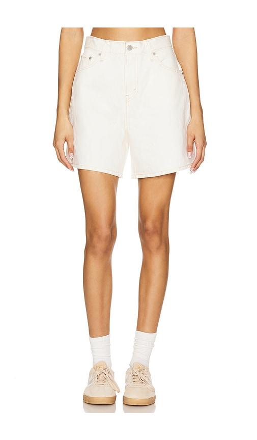 LEVI'S High Baggy Short in White by LEVIS