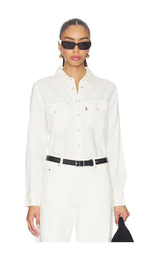LEVI'S Iconic Western Shirt in White by LEVIS